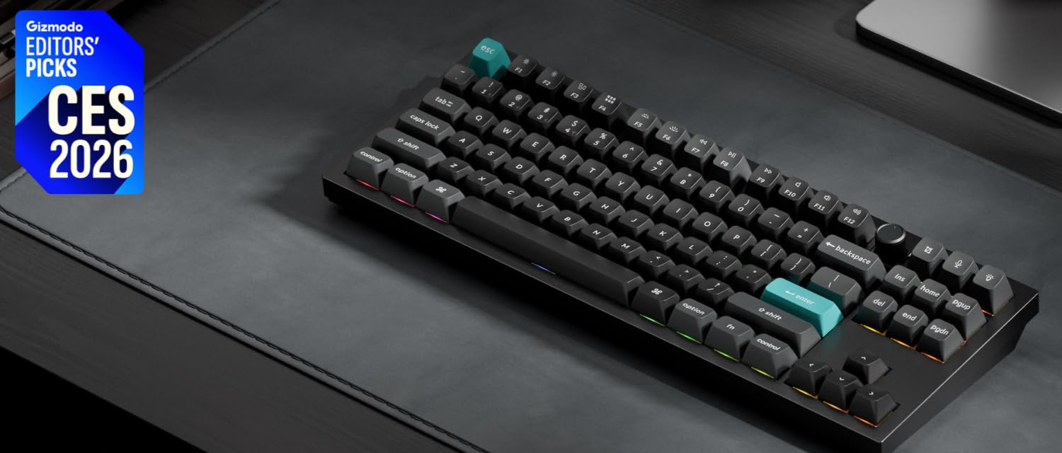 Gaming Setup with Keychron Keyboard