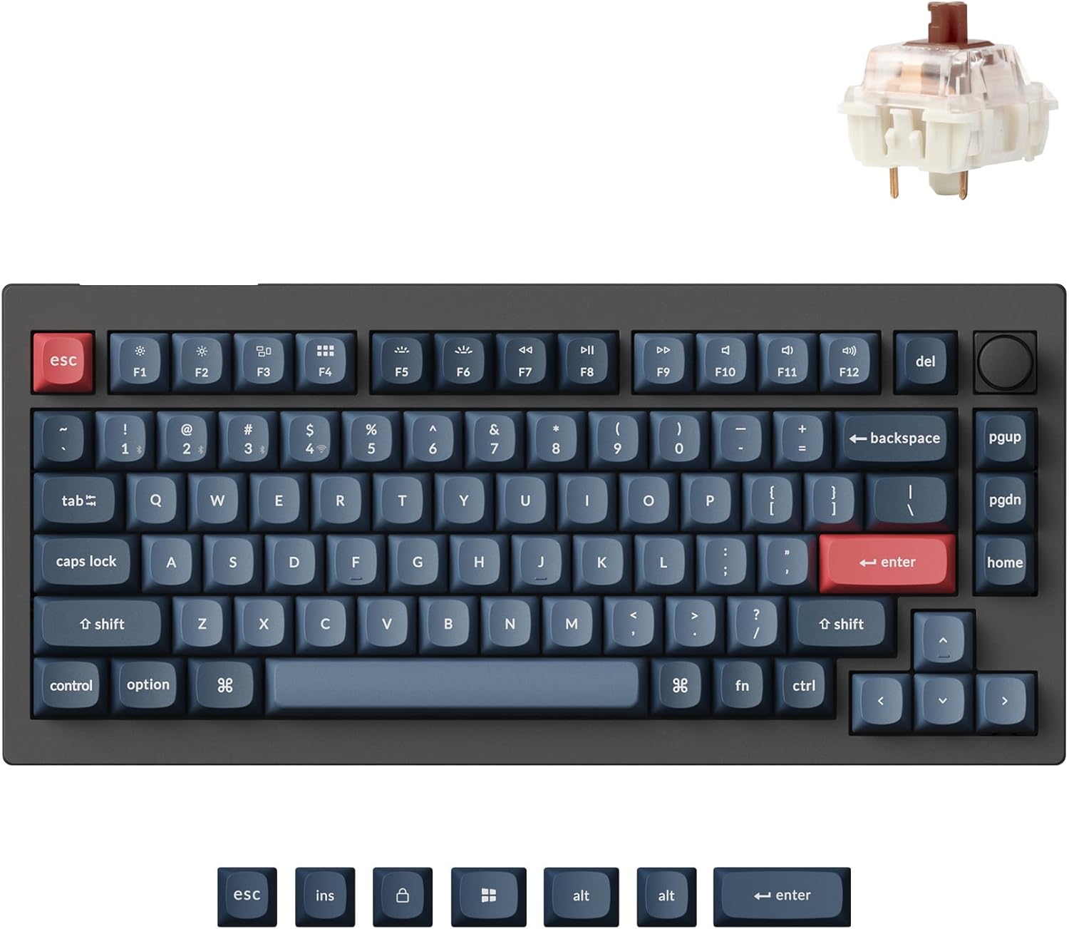 Keychron V1 Max 75% RGB Custom Mechanical Keyboard