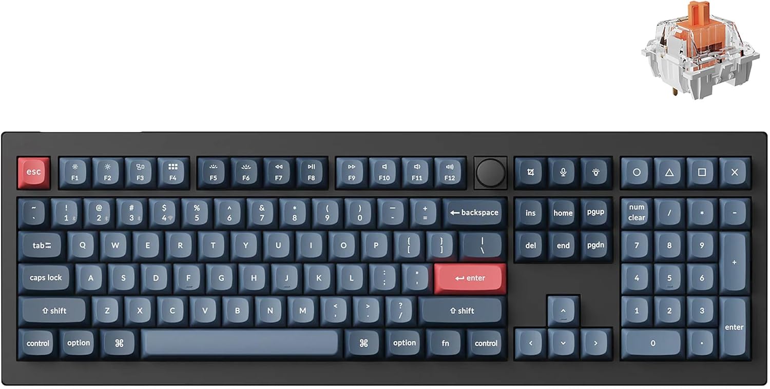 Keychron V6 Max Wireless Mechanical Keyboard QMK RGB